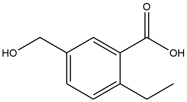 2-Ethyl-5-(hydroxymethyl)benzoic acid Structure