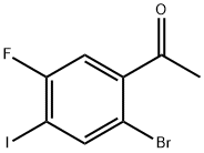 2’-Bromo-5’-fluoro-4’-iodoacetophenone 结构式