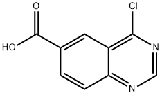 6-Quinazolinecarboxylic acid, 4-chloro- 化学構造式