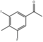 3'-Fluoro-5'-iodo-4'-methylacetophenone Structure