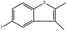 Benzo[b]thiophene, 5-iodo-2,3-dimethyl- Struktur