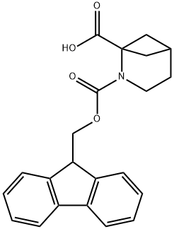 2-Azabicyclo[3.1.1]heptane-1,2-dicarboxylic acid, 2-(9H-fluoren-9-ylmethyl) ester Structure