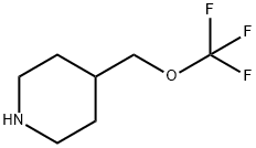 4-(Trifluoromethoxymethyl)piperidine Structure
