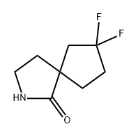 2-Azaspiro[4.4]nonan-1-one, 7,7-difluoro- Struktur