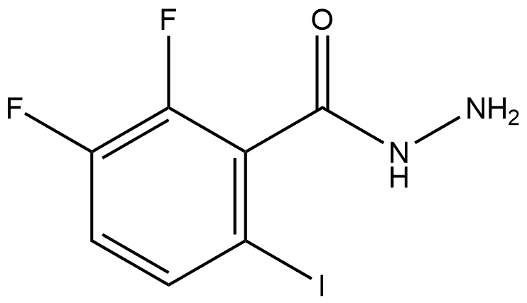 2,3-Difluoro-6-iodobenzoic acid hydrazide Structure