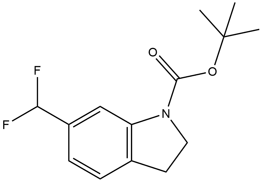 1-BOC-6-(二氟甲基)吲哚啉,1936430-29-3,结构式