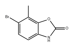 2(3H)-Benzoxazolone, 6-bromo-7-methyl- 结构式