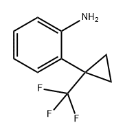 2-(1-(三氟甲基)环丙基)苯胺 结构式