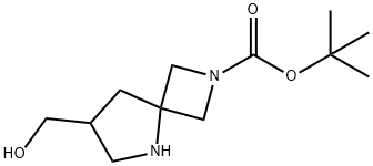 Tert-Butyl 7-(Hydroxymethyl)-2,5-Diazaspiro[3.4]Octane-2-Carboxylate(WX102208) 结构式