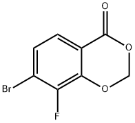 7-Bromo-8-fluoro-4H-benzo[d][1,3]dioxin-4-one 化学構造式