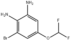 3-Bromo-5-(difluoromethoxy)benzene-1,2-diamine Structure