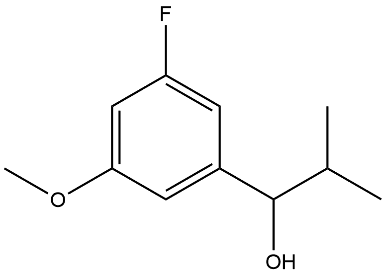 1-(3-fluoro-5-methoxyphenyl)-2-methylpropan-1-ol Structure