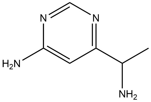 6-(1-氨乙基)嘧啶-4-胺,1936617-98-9,结构式