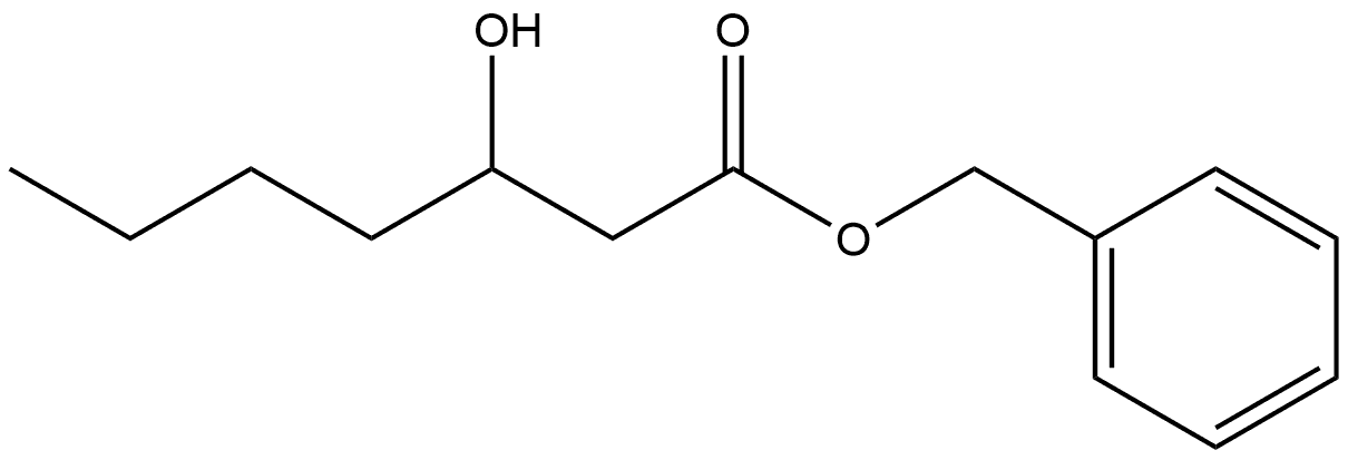 Phenylmethyl 3-hydroxyheptanoate 结构式