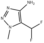 5-(Difluoromethyl)-1-methyltriazol-4-amine 化学構造式