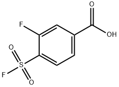 3-Fluoro-4-(fluorosulfonyl)benzoic acid Struktur