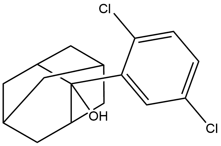 2-(2,5-Dichlorophenyl)tricyclo[3.3.1.13,7]decan-2-ol Structure