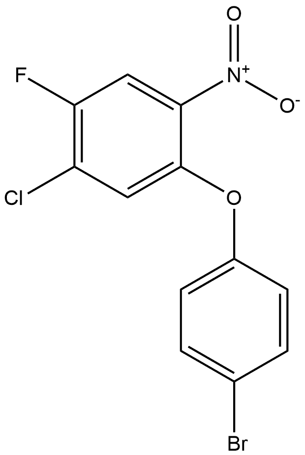 1-(4-bromophenoxy)-5-chloro-4-fluoro-2-nitrobenzene Structure