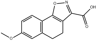 4,5-Dihydro-7-methoxynaphth[2,1-d]isoxazole-3-carboxylic acid 结构式