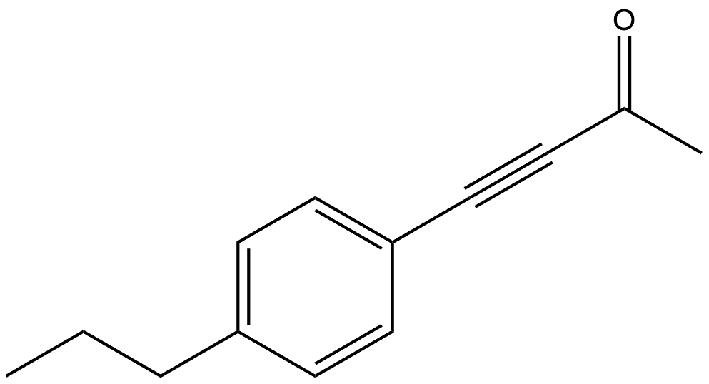 4-(4-Propylphenyl)-3-butyn-2-one 结构式