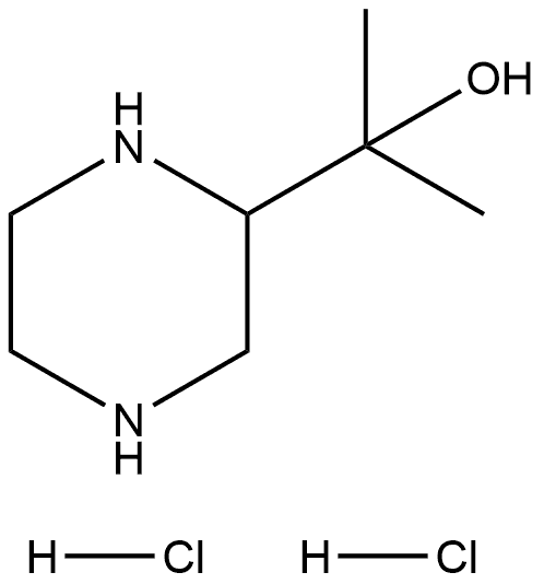 2-Piperazinemethanol, α,α-dimethyl-, hydrochloride (1:2) Struktur