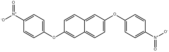 Naphthalene, 2,6-bis(4-nitrophenoxy)- Struktur