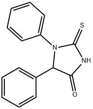 4-Imidazolidinone, 1,5-diphenyl-2-thioxo- Structure