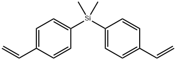 Benzene, 1,1'-(dimethylsilylene)bis[4-ethenyl- 结构式