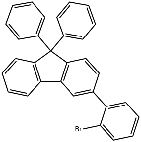 9H-Fluorene, 3-(2-bromophenyl)-9,9-diphenyl-|3-(2-溴苯基)-9,9-二苯基-9H-芴