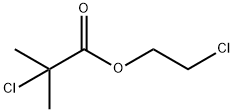 Propanoic acid, 2-chloro-2-methyl-, 2-chloroethyl ester Structure