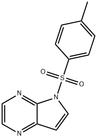 5H-Pyrrolo[2,3-b]pyrazine, 5-[(4-methylphenyl)sulfonyl]- Structure