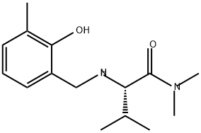 Butanamide, 2-[[(2-hydroxy-3-methylphenyl)methyl]amino]-N,N,3-trimethyl-, (2S)- 结构式