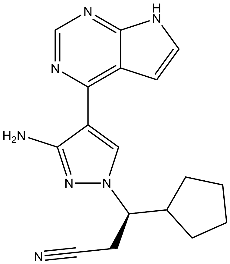 1948242-59-8 1H-Pyrazole-1-propanenitrile, 3-amino-β-cyclopentyl-4-(7H-pyrrolo[2,3-d]pyrimidin-4-yl)-, (βR)-