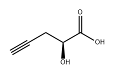 (S)-2-hydroxypent-4-ynoic acid Structure