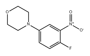 4-(4-氟-3-硝基苯基)吗啉 结构式