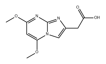 Imidazo[1,2-a]pyrimidine-2-acetic acid, 5,7-dimethoxy-,195073-01-9,结构式