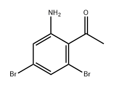 1-(2-氨基-4,6-二溴苯基)乙烷-1-酮, 195134-91-9, 结构式