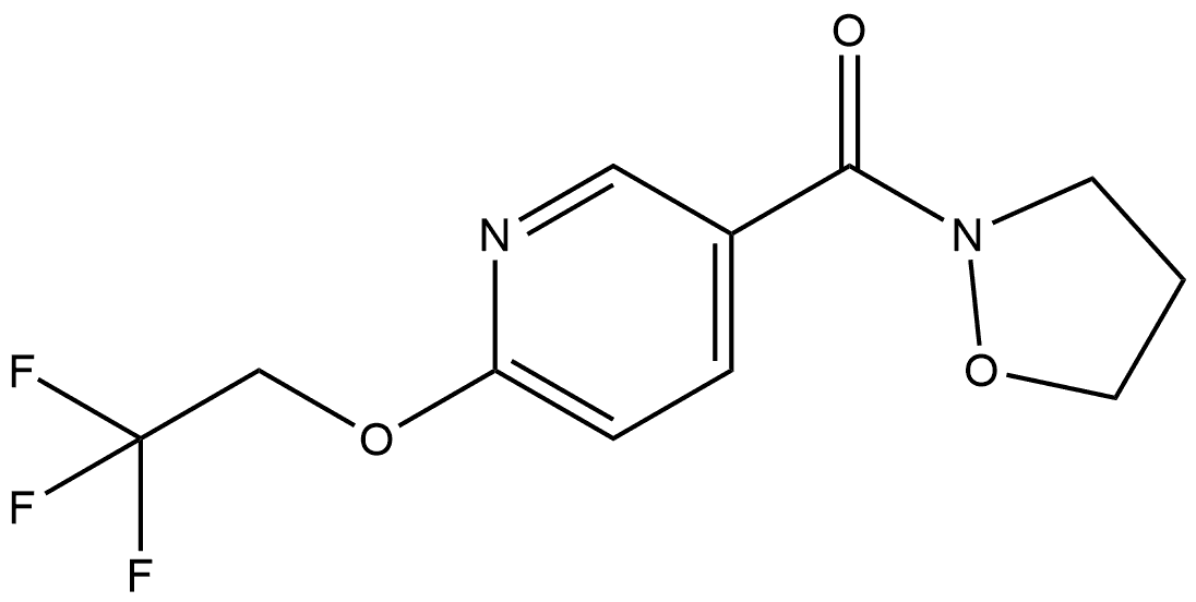 2-Isoxazolidinyl[6-(2,2,2-trifluoroethoxy)-3-pyridinyl]methanone Structure