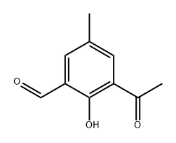 Benzaldehyde, 3-acetyl-2-hydroxy-5-methyl- Struktur