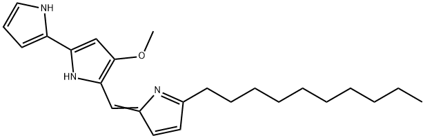 2,2'-Bi-1H-pyrrole, 5-[(5-decyl-2H-pyrrol-2-ylidene)methyl]-4-methoxy- 结构式