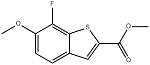 Benzo[b]thiophene-2-carboxylic acid, 7-fluoro-6-methoxy-, methyl ester Structure