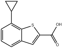 Benzo[b]thiophene-2-carboxylic acid, 7-cyclopropyl- Structure