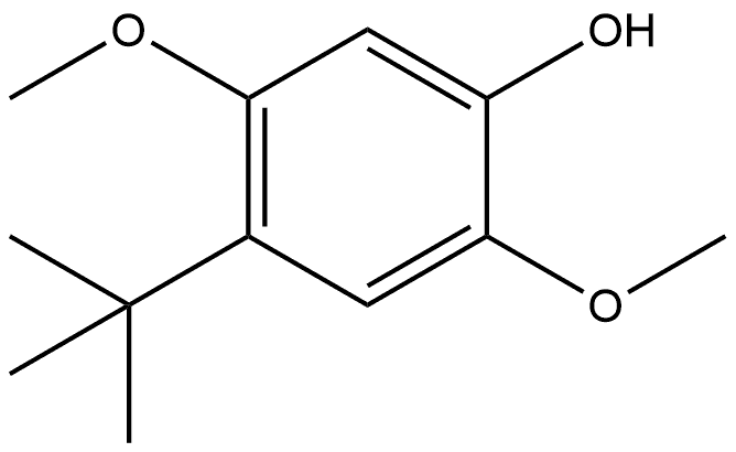 4-(1,1-Dimethylethyl)-2,5-dimethoxyphenol Structure