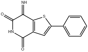 Thieno[3,2-c]pyridine-4,6(5H,7H)-dione, 7-imino-2-phenyl- Struktur