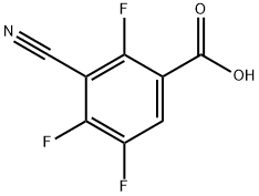 3-cyano-2,4,5-trifluorobenzoic acid Structure