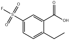 2-Ethyl-5-(fluorosulfonyl)benzoic acid 化学構造式