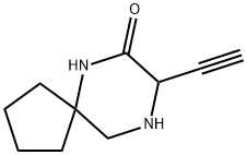 8-Ethynyl-6,9-diazaspiro[4.5]decan-7-one Struktur