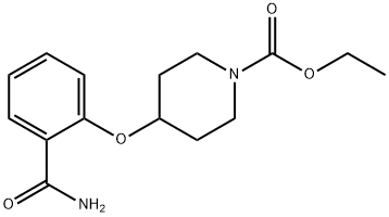 Ethyl 4-(2-carbamoylphenoxy)piperidine-1-carboxylate Structure