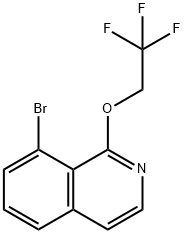 8-Bromo-1-(2,2,2-trifluoroethoxy)isoquinoline Struktur