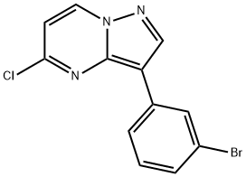 3-(3-Bromophenyl)-5-chloropyrazolo[1,5-a]pyrimidine 化学構造式